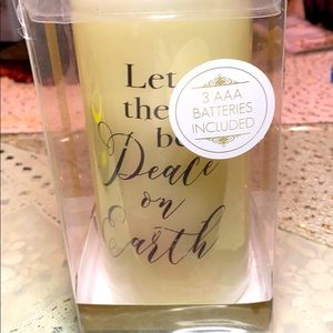 MADISON ROUGE- Lighted Candle With Batteries Cream